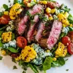 Grilled Balsamic Steak Salad with Gorgonzola & Corn Recipe