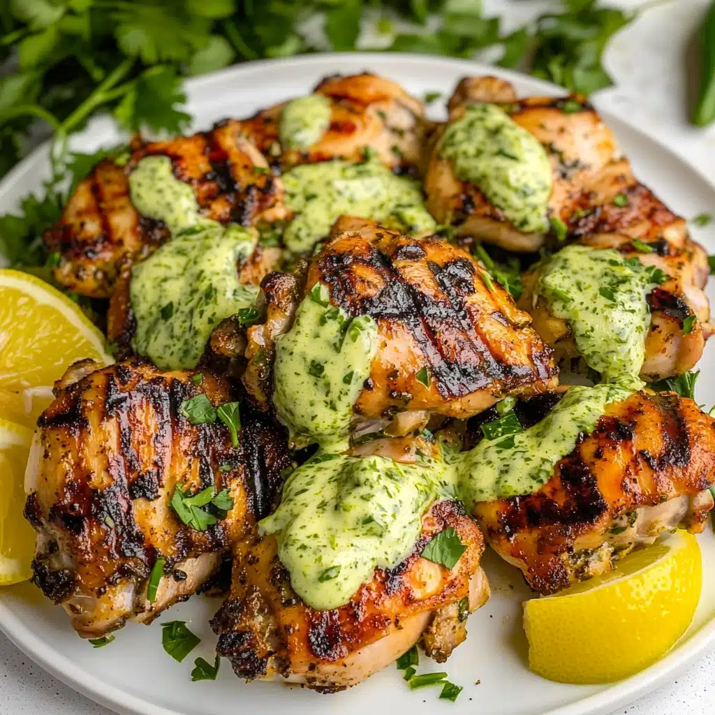 Grilled Green Goddess Chicken Thighs Recipe - Recipe Image
