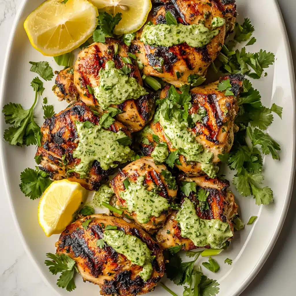 Grilled Green Goddess Chicken Thighs Recipe - Recipe Image