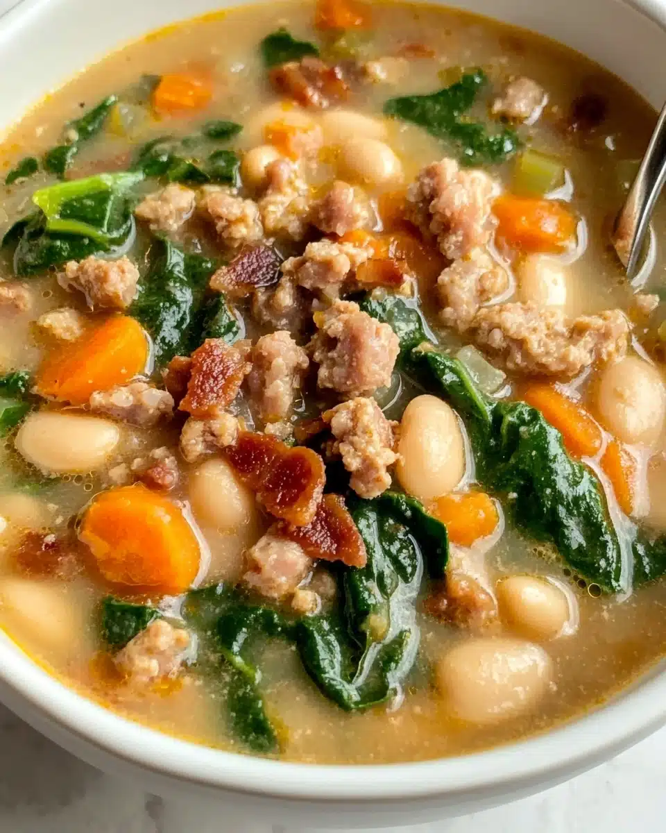 Hearty Italian Sausage Spinach Soup Recipe