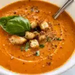 Creamy Parmesan Tomato Basil Soup Recipe