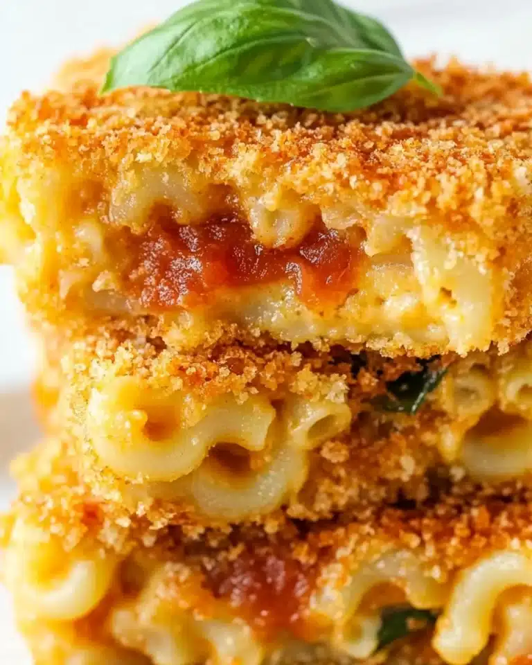 Fried Mac & Cheese Bites with Sweet Basil Marinara Recipe