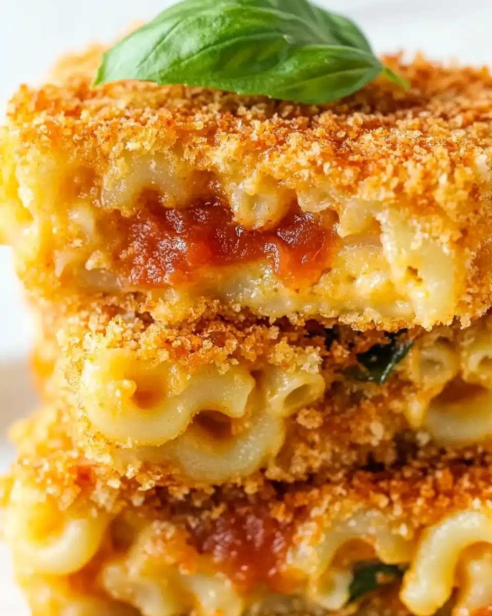 Fried Mac & Cheese Bites with Sweet Basil Marinara Recipe