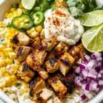 Mexican Street Corn Chicken Rice Bowl Recipe