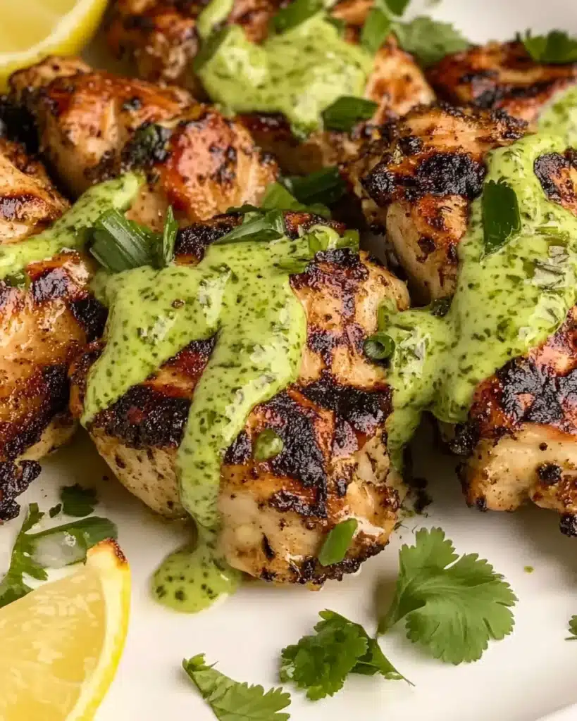 Grilled Green Goddess Chicken Thighs Recipe