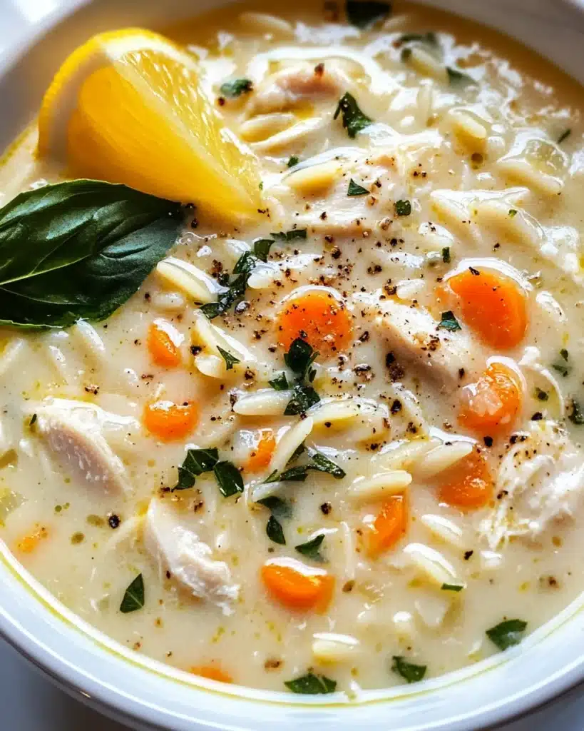 Lemony Chicken and Orzo Soup Recipe
