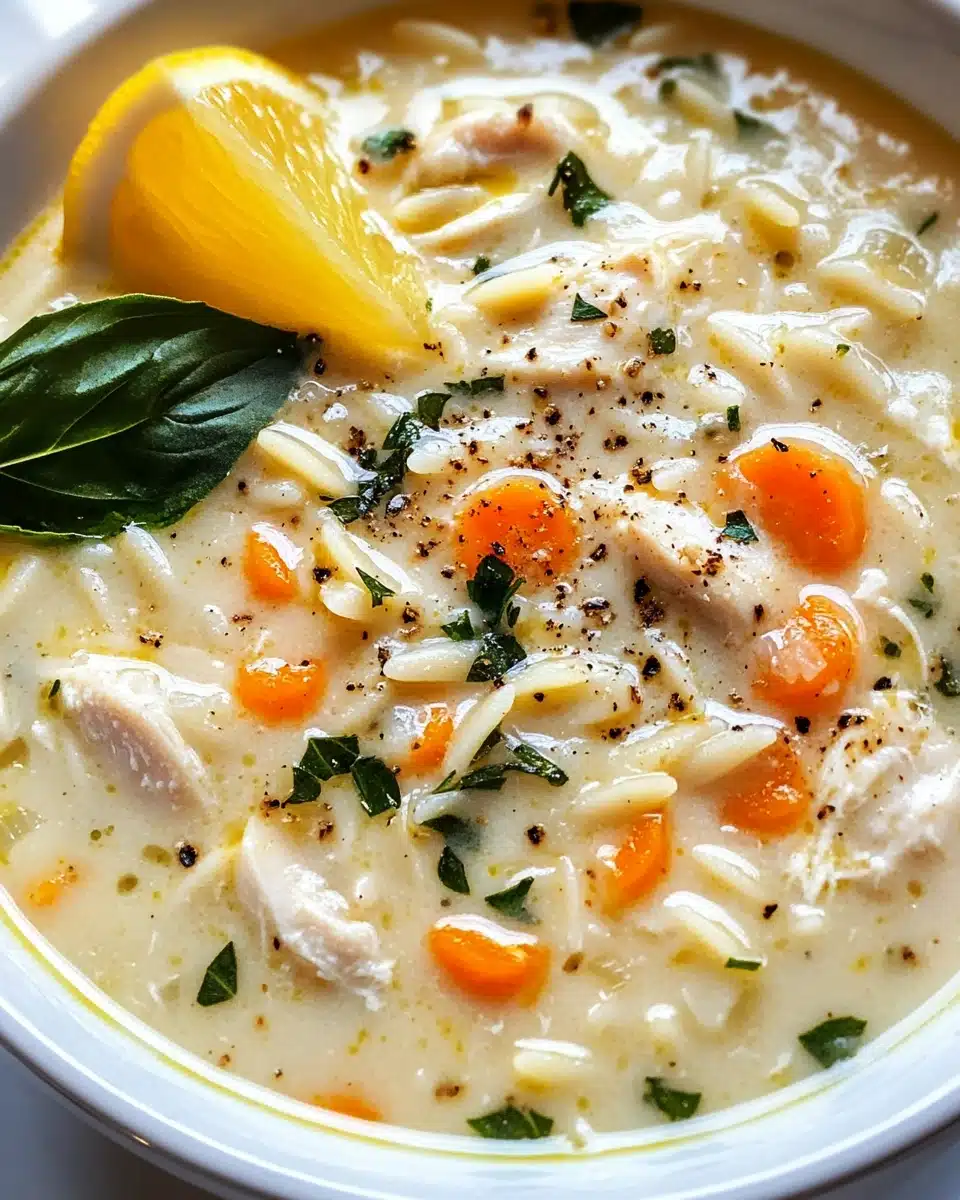 Lemony Chicken and Orzo Soup Recipe
