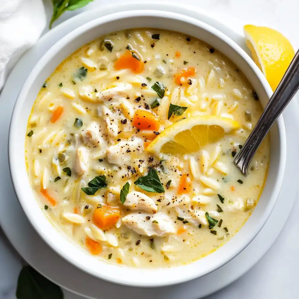 Lemony Chicken and Orzo Soup Recipe - Recipe Image