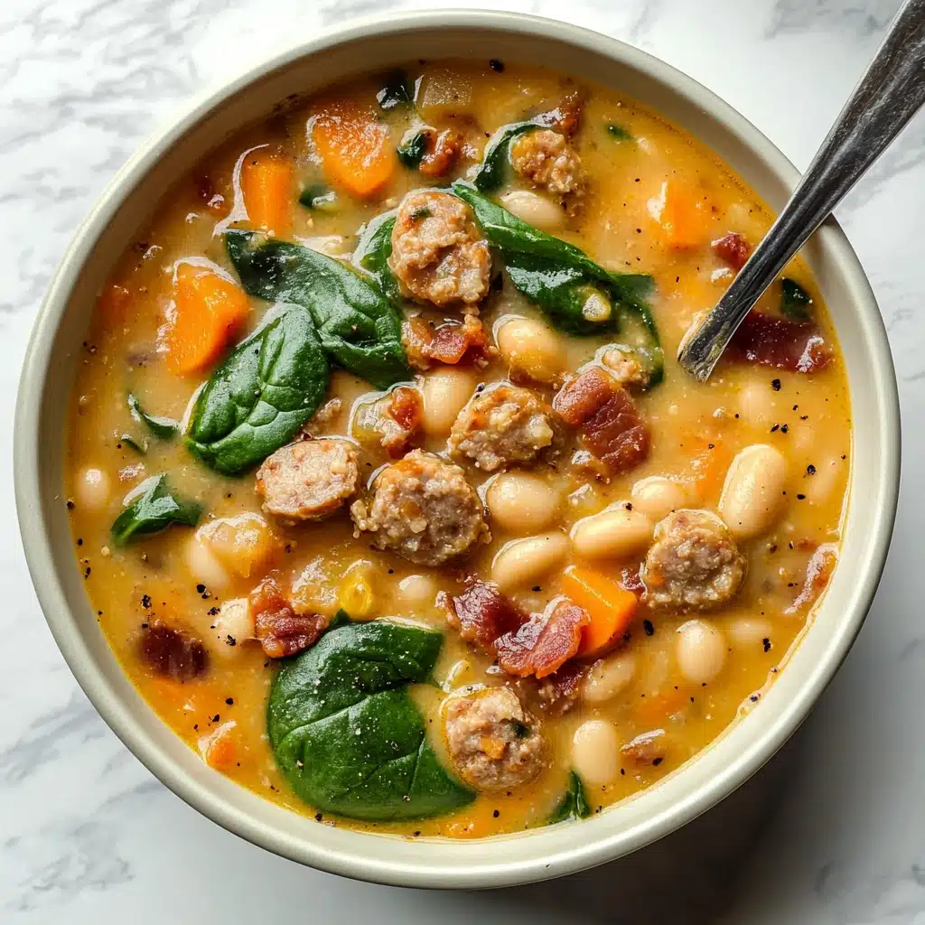 Hearty Italian Sausage Spinach Soup Recipe - Recipe Image