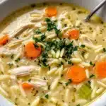 Lemon Chicken Orzo Soup Recipe