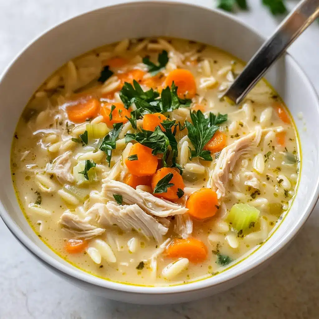Lemon Chicken Orzo Soup Recipe - Recipe Image
