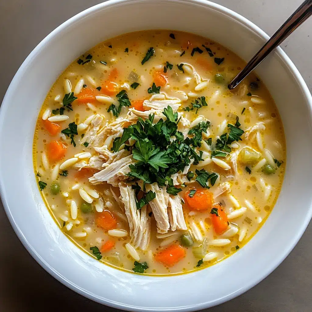 Lemon Chicken Orzo Soup Recipe - Recipe Image