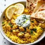 Greek-Inspired Dump-and-Bake Chicken and Rice Recipe