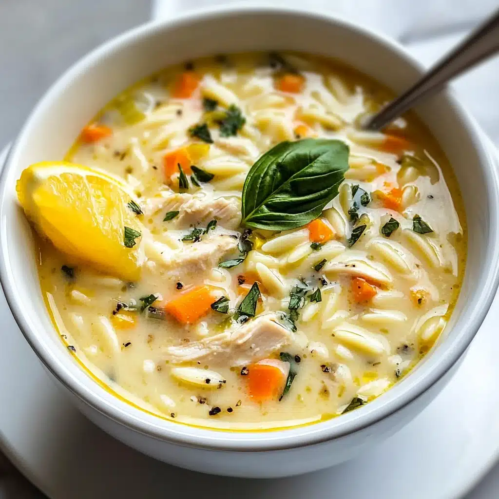 Lemony Chicken and Orzo Soup Recipe - Recipe Image