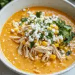 Spicy Mexican Street Corn Chicken Soup Recipe