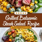 Grilled Balsamic Steak Salad with Gorgonzola & Corn Recipe