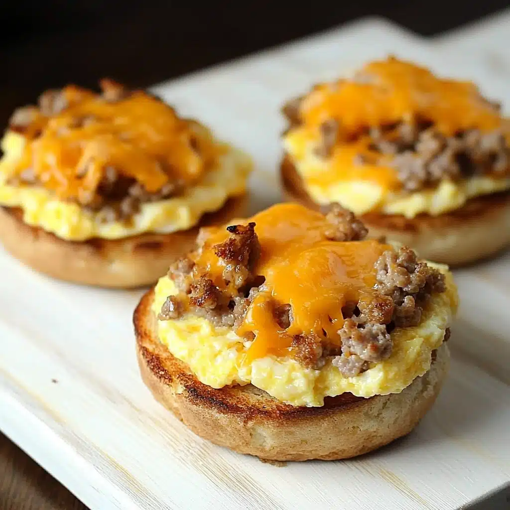 English Muffin Breakfast Pizza Recipe - Recipe Image
