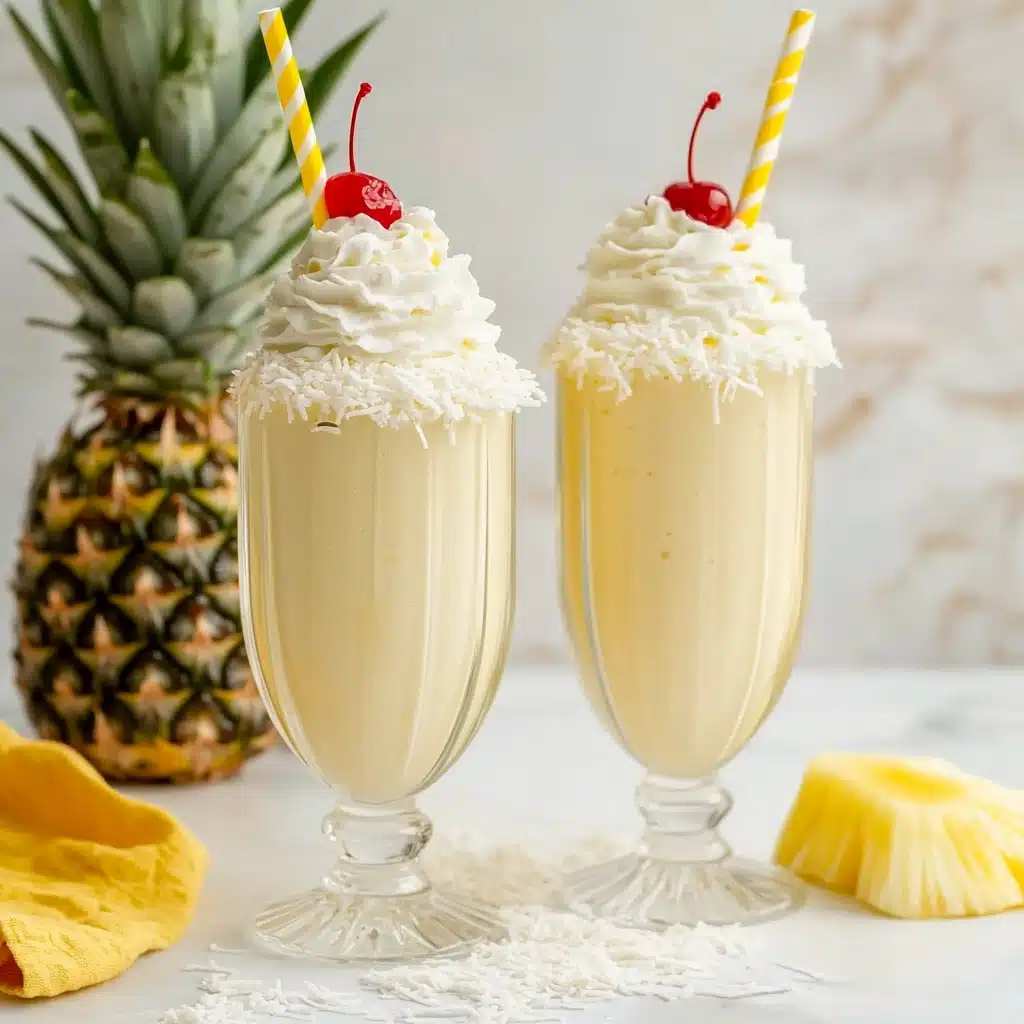 Pina Colada Milkshakes Recipe - Recipe Image