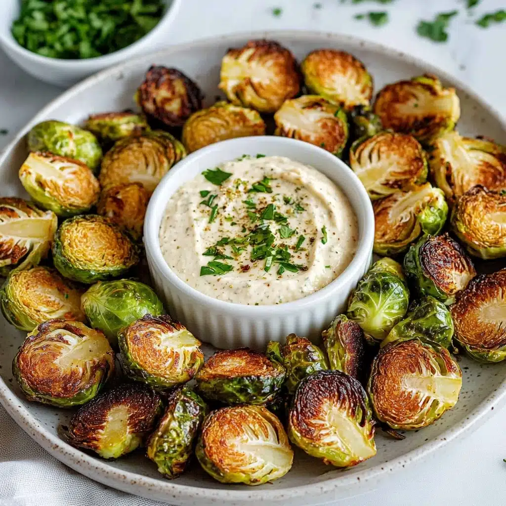 Crispy Brussel Sprouts With Dijon Aioli Recipe - Recipe Image