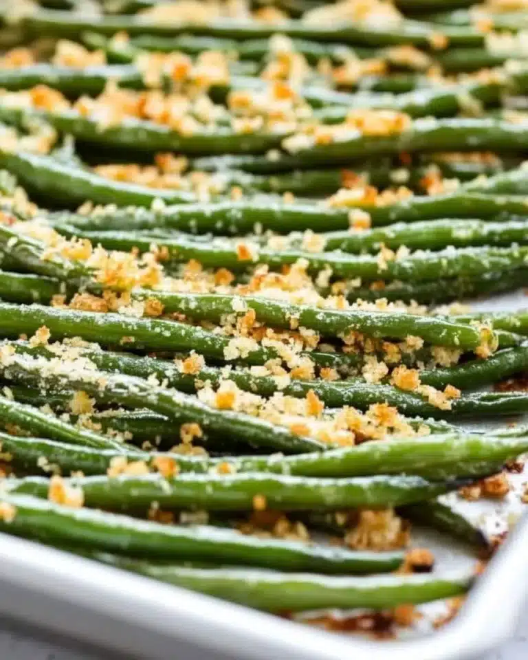 Roasted Parmesan Green Beans Recipe