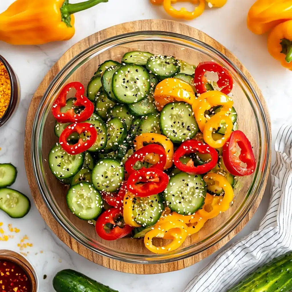 Cucumber and Sweet Pepper Salad Recipe - Recipe Image