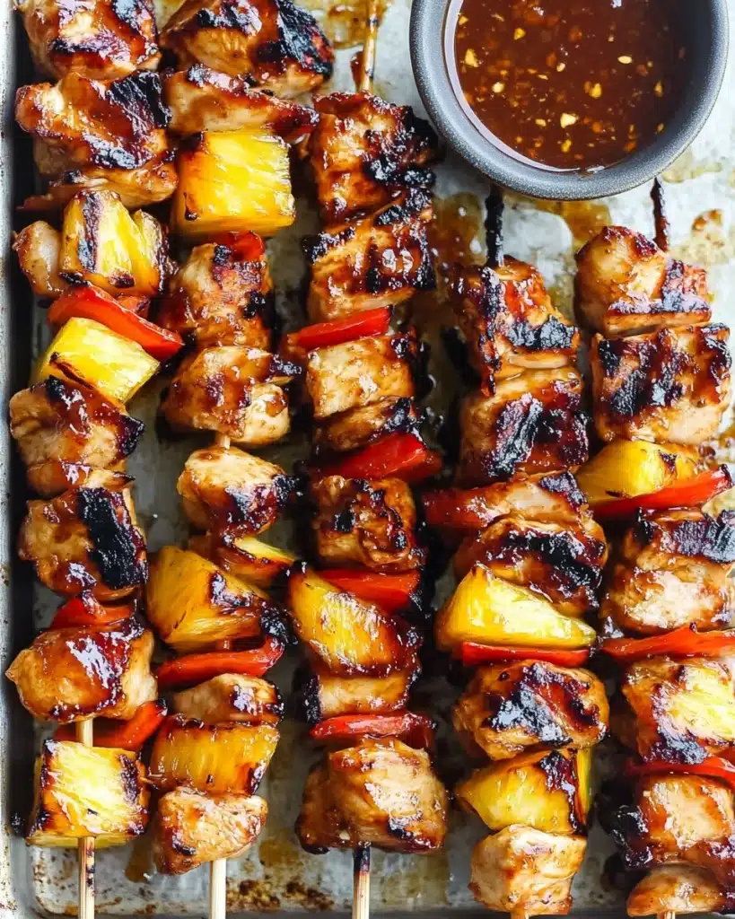 BBQ Pineapple Chicken Kabobs Recipe