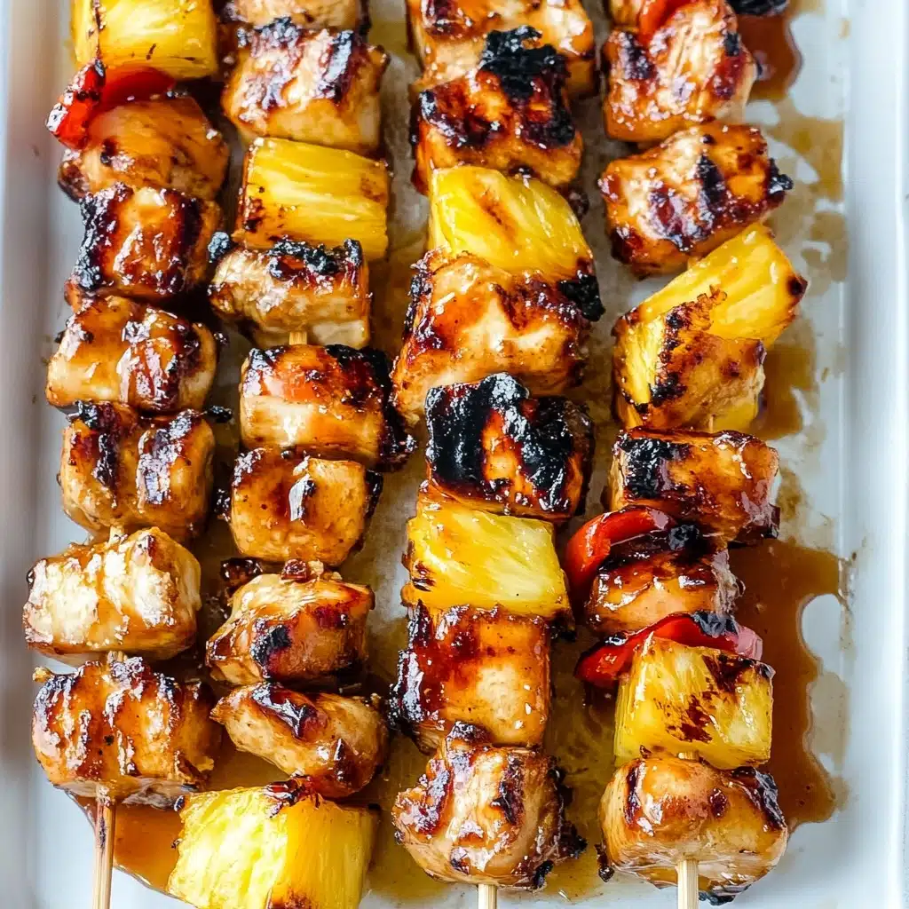 BBQ Pineapple Chicken Kabobs Recipe - Recipe Image