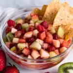Fruit Salsa with Cinnamon Sugar Tortilla Chips Recipe