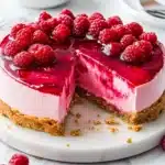 Easy Baked Raspberry Cheesecake Recipe
