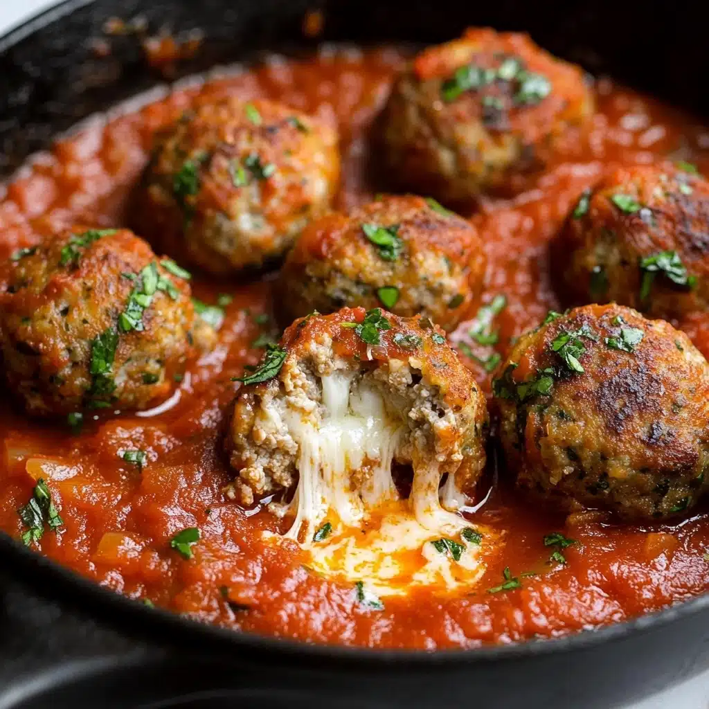 Mozzarella Stuffed Meatballs Recipe - Recipe Image