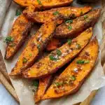 Garlic Parmesan Sweet Potato Wedges Recipe