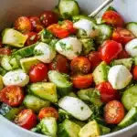 Tomato Cucumber Mozzarella Salad Recipe