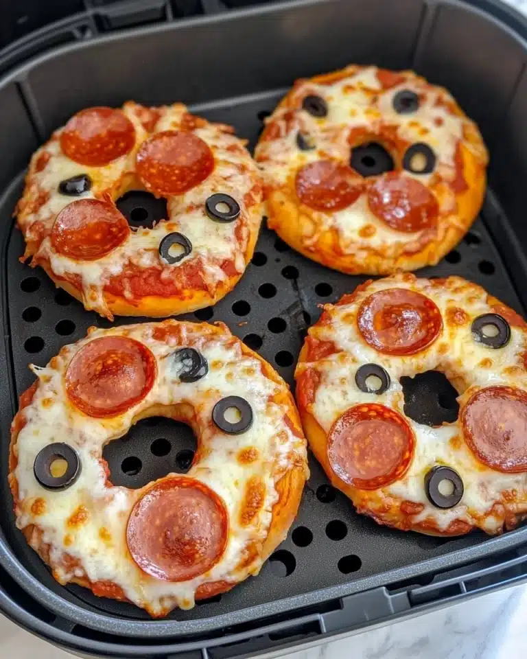 Air Fryer Pizza Bagels Recipe