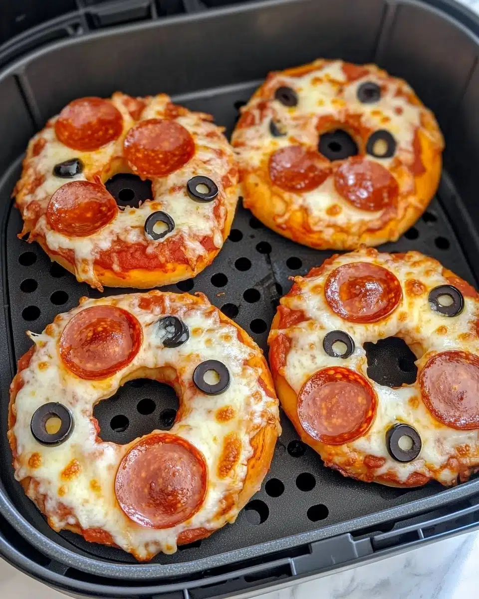 Air Fryer Pizza Bagels Recipe