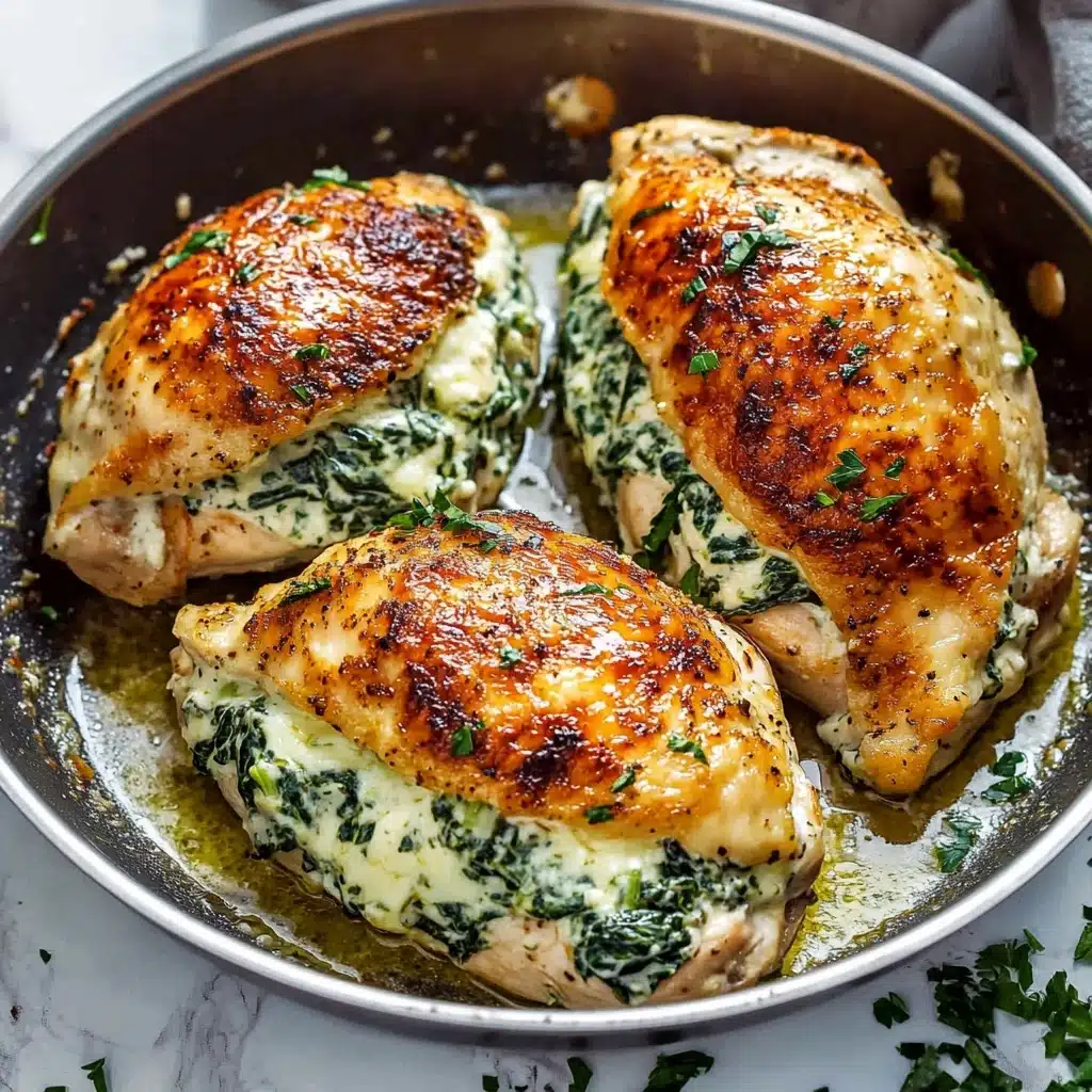 Spinach Artichoke Stuffed Chicken Breast Recipe - Recipe Image