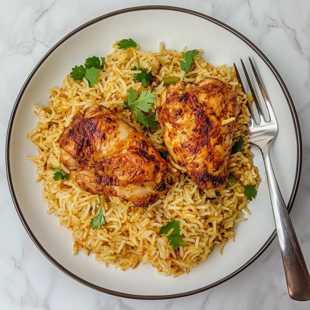 Instant Pot Chicken Thighs and Rice Recipe - Recipe Image