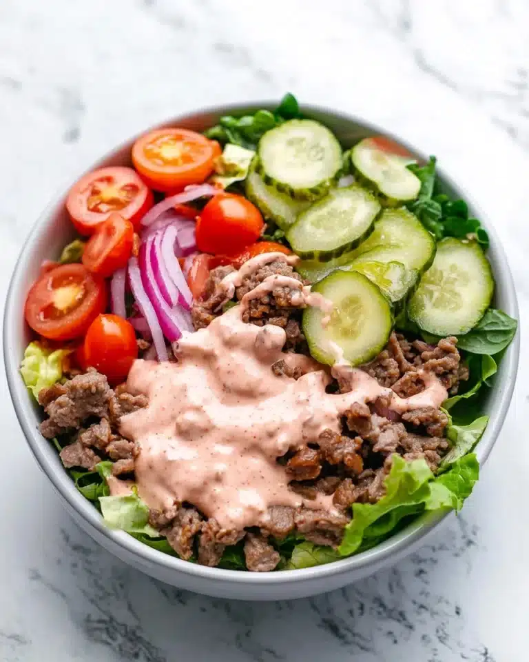 Healthy Burger in a Bowl Recipe