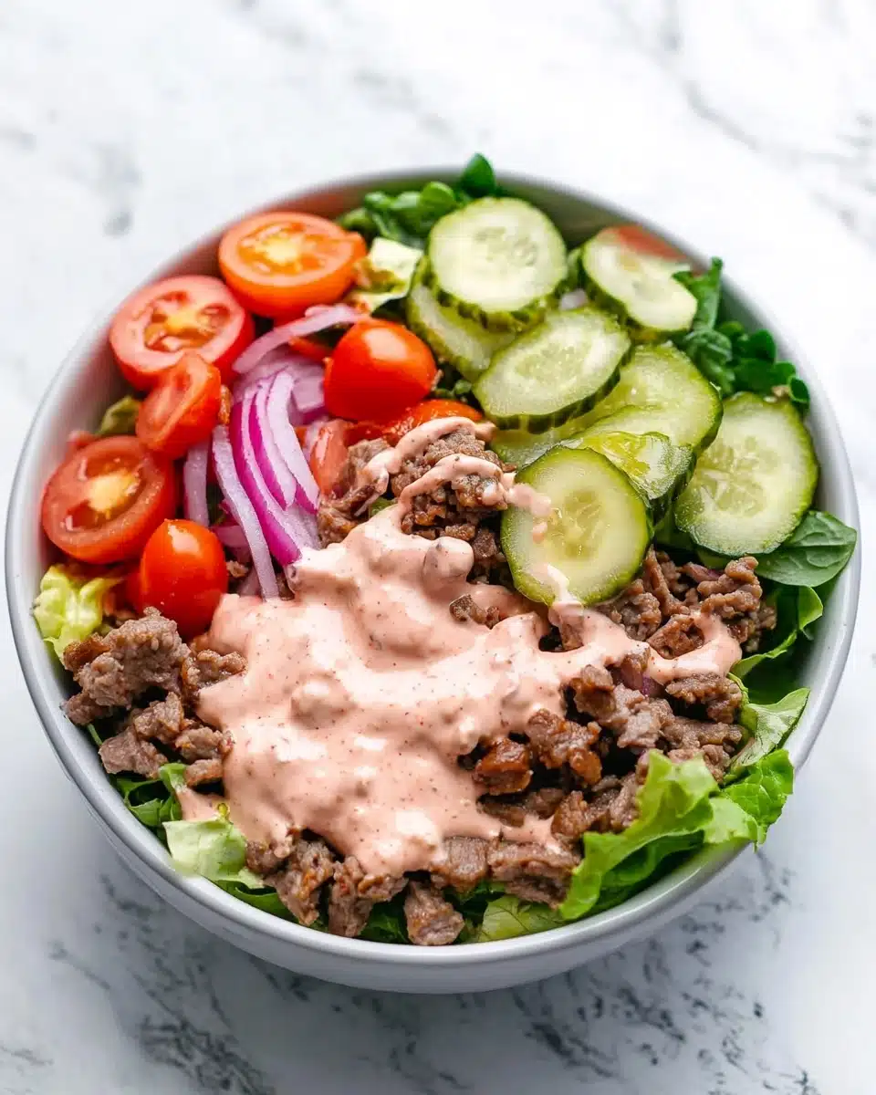 Healthy Burger in a Bowl Recipe