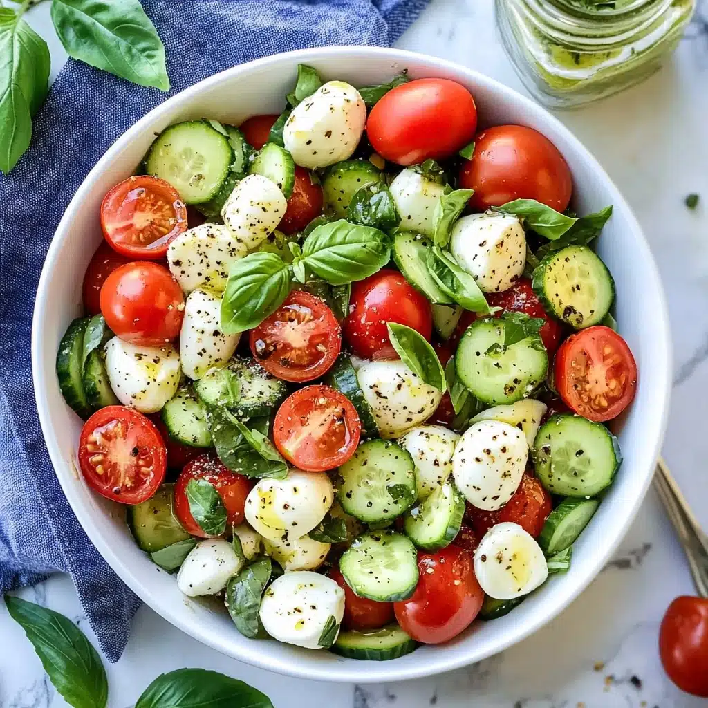 Cucumber Caprese Salad Recipe - Recipe Image