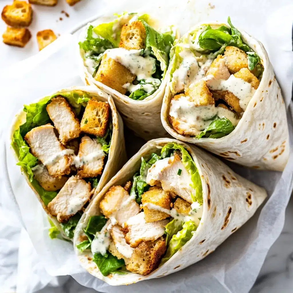 Chicken Caesar Wraps Recipe - Recipe Image