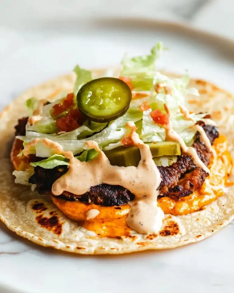 Easy Smash Burger Tacos Recipe