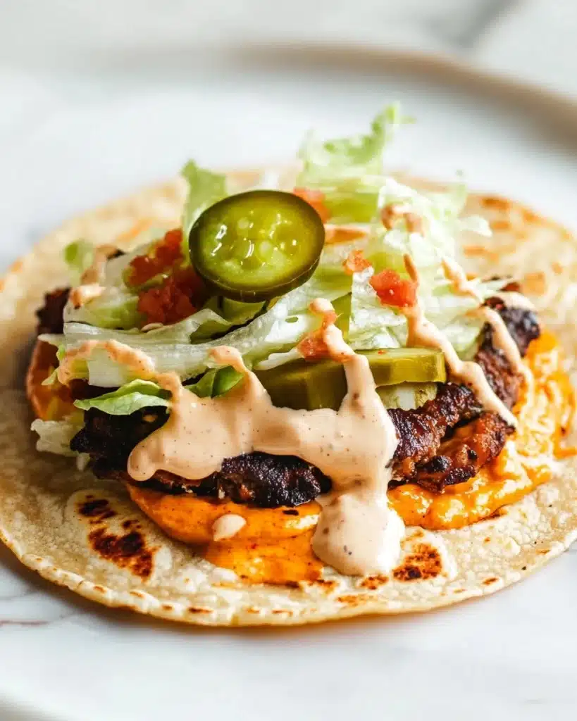 Easy Smash Burger Tacos Recipe