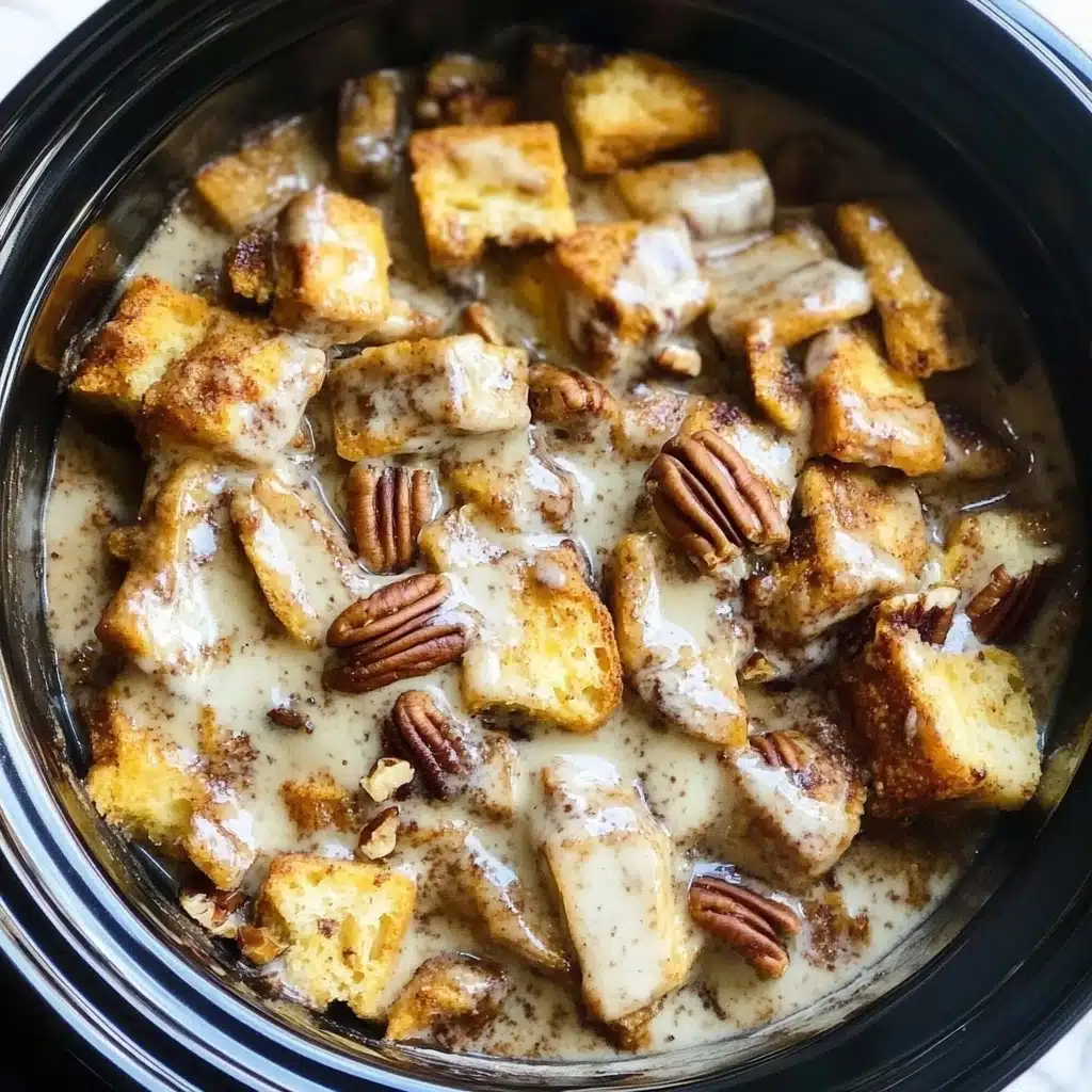 Crock Pot Cinnamon Roll Casserole Recipe - Recipe Image