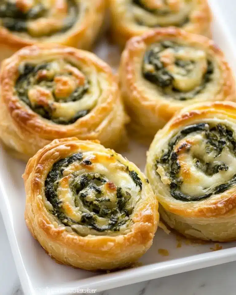 Spinach Feta Pinwheels Recipe