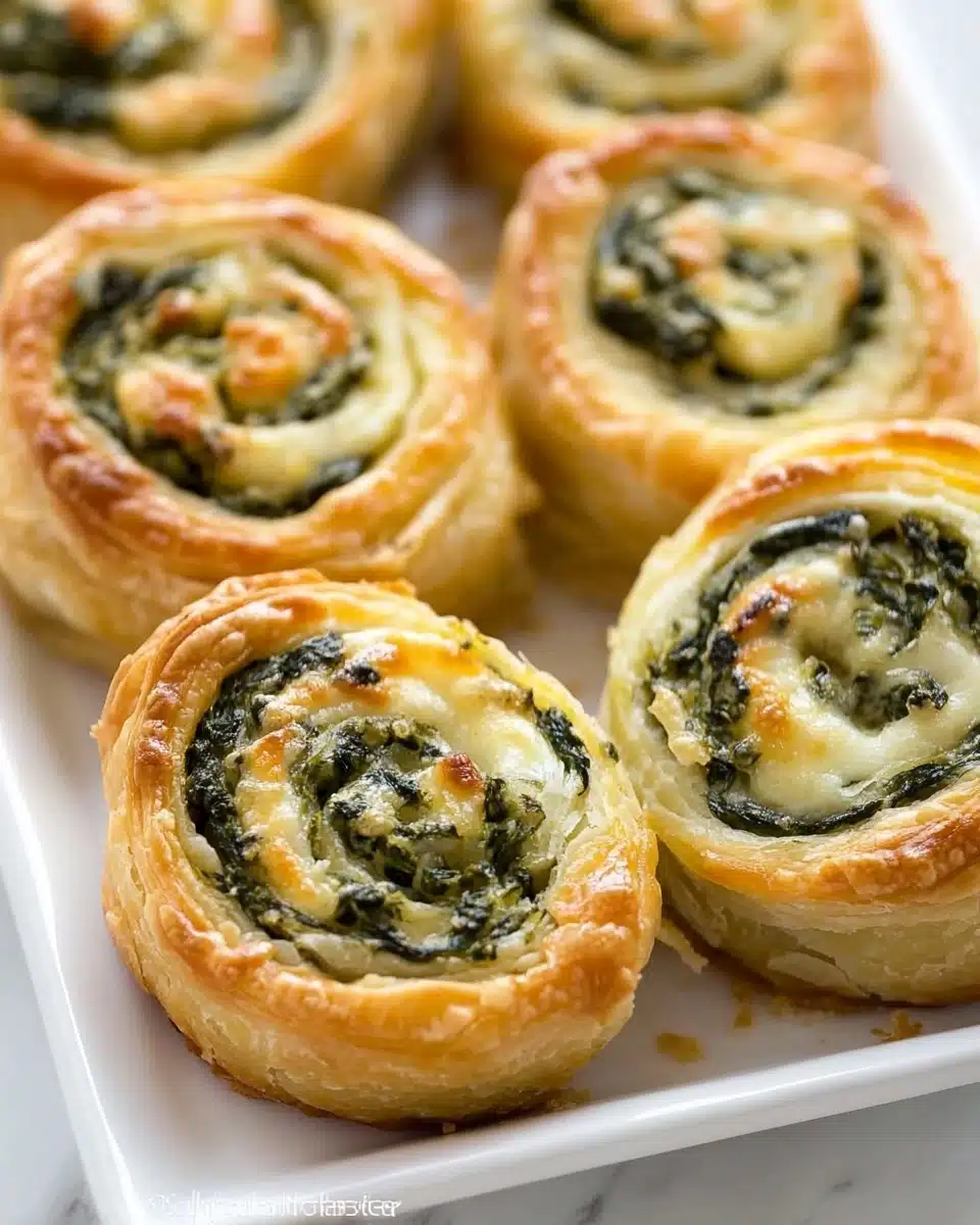 Spinach Feta Pinwheels Recipe