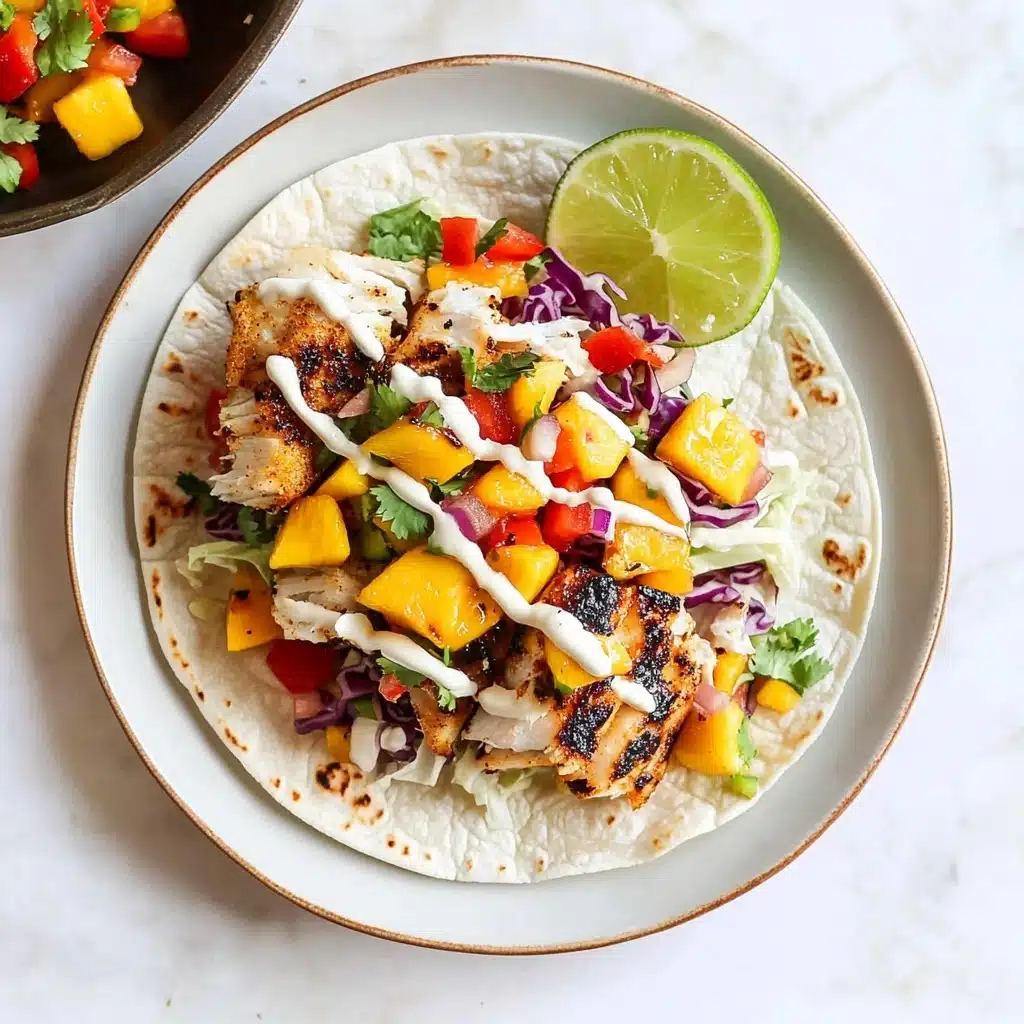 Baja Fish Tacos with Mango Salsa Recipe - Recipe Image