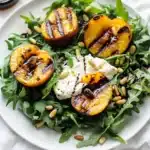 Grilled Peach and Burrata Salad Recipe