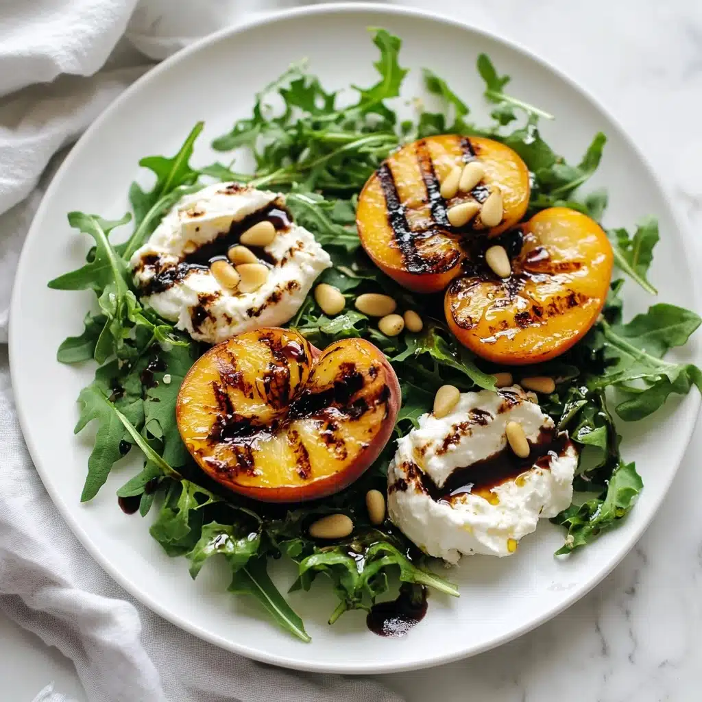 Grilled Peach and Burrata Salad Recipe - Recipe Image