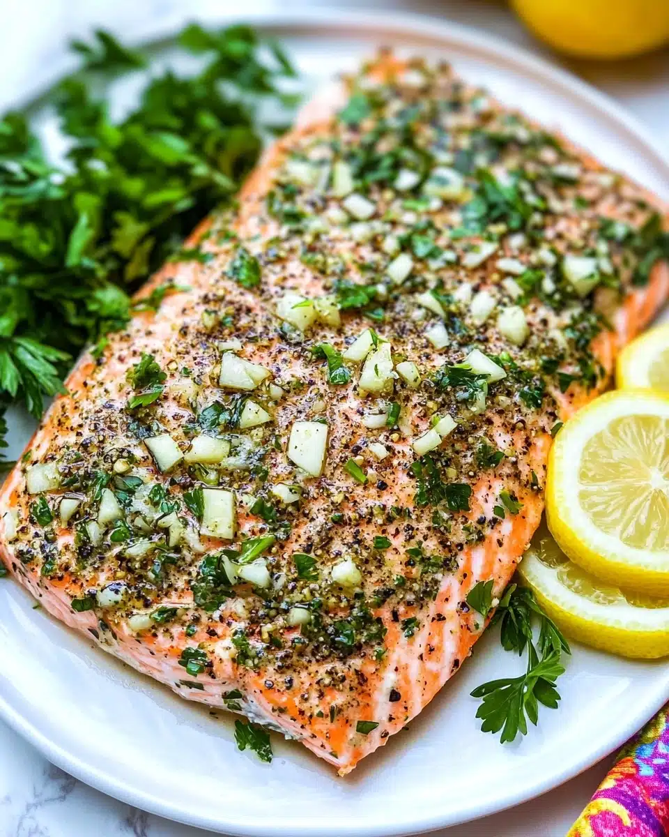 Grilled Salmon with Lemon and Herbs Recipe