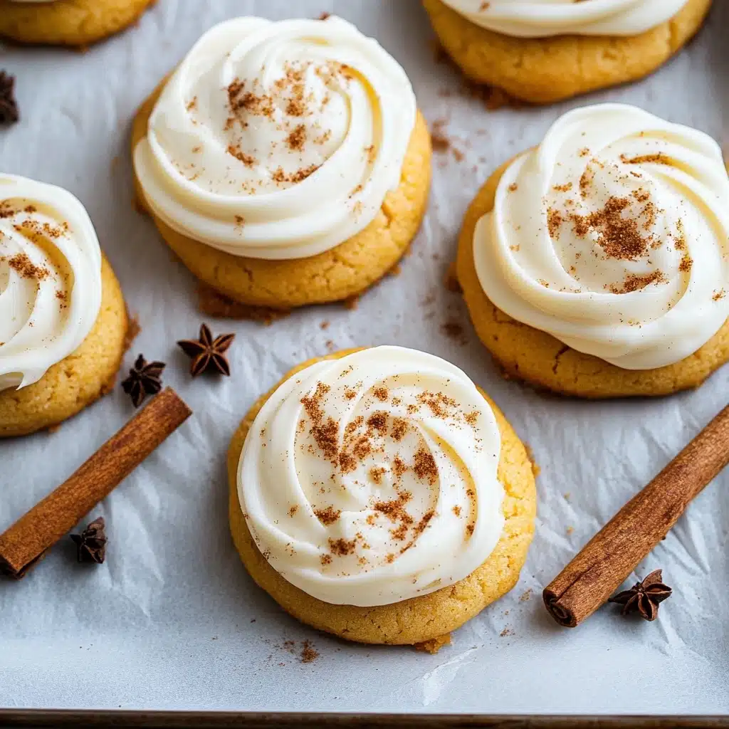 Pumpkin Cookies with Cream Cheese Frosting Recipe - Recipe Image